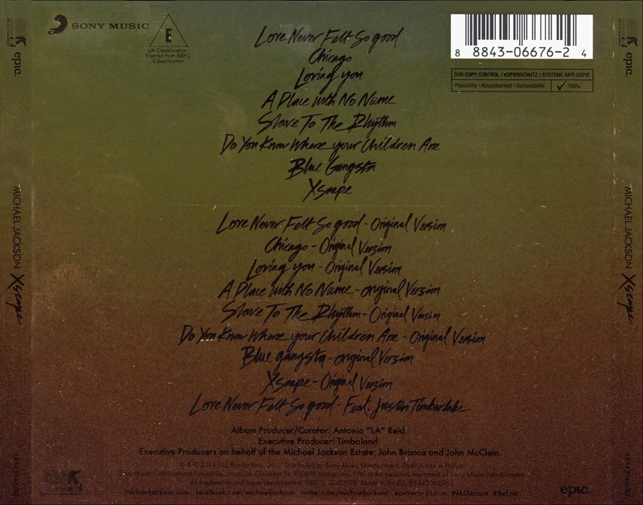 michael jackson xscape deluxe 320kbps torrent
